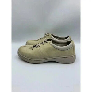 Dansko Womens Brandi T Sneaker Shoes Beige 4701162416 Leather 6.5-7 EU 37‎